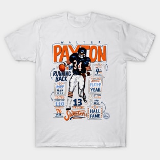 Walter Payton Chicago Stats T-Shirt